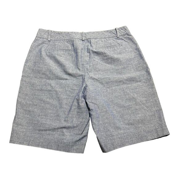 Talbots The Perfect Short Chambray Cotton 10' inseam Size 10 - Picture 2 of 6